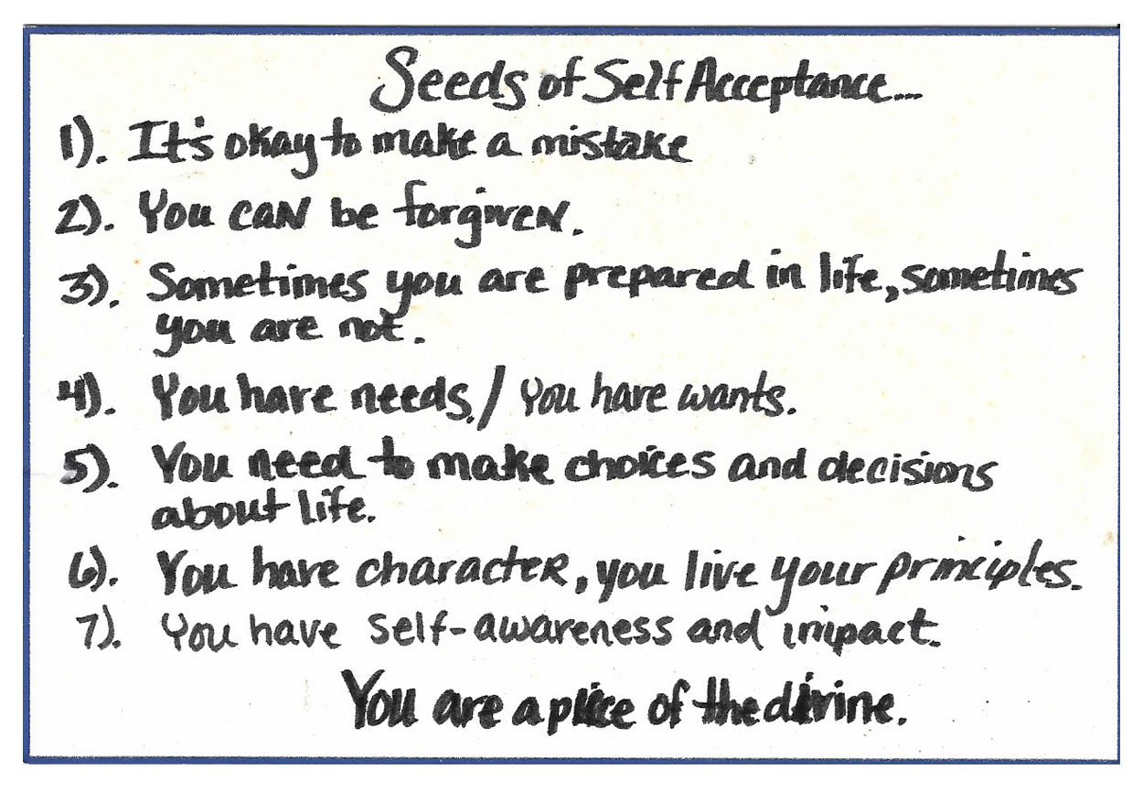 Seeds of Self Acceptance